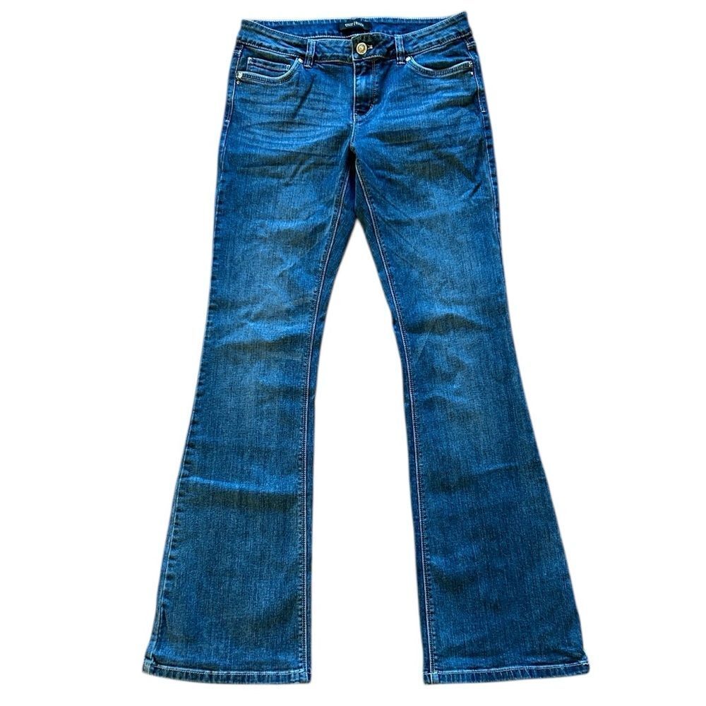 White House Black Market Dark Blue Flare Jeans